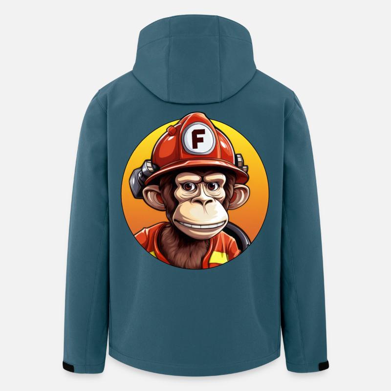 Firefighter / Monkey - Men’s Recycled Softshell Jacket by Stanley/Stella - stargazer