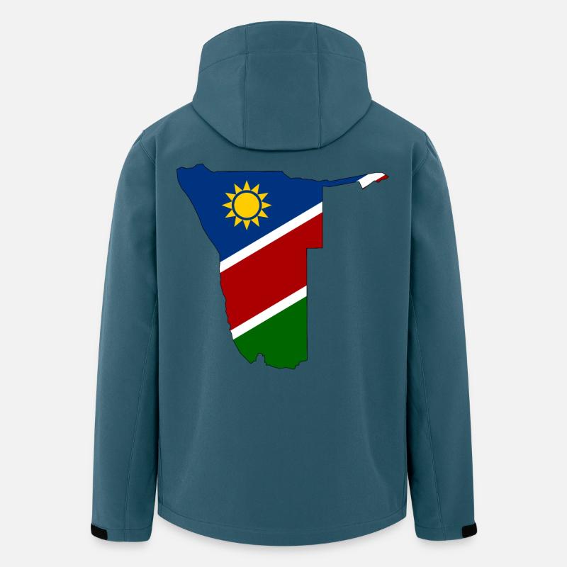 Namibia flag map - Men’s Recycled Softshell Jacket by Stanley/Stella - stargazer