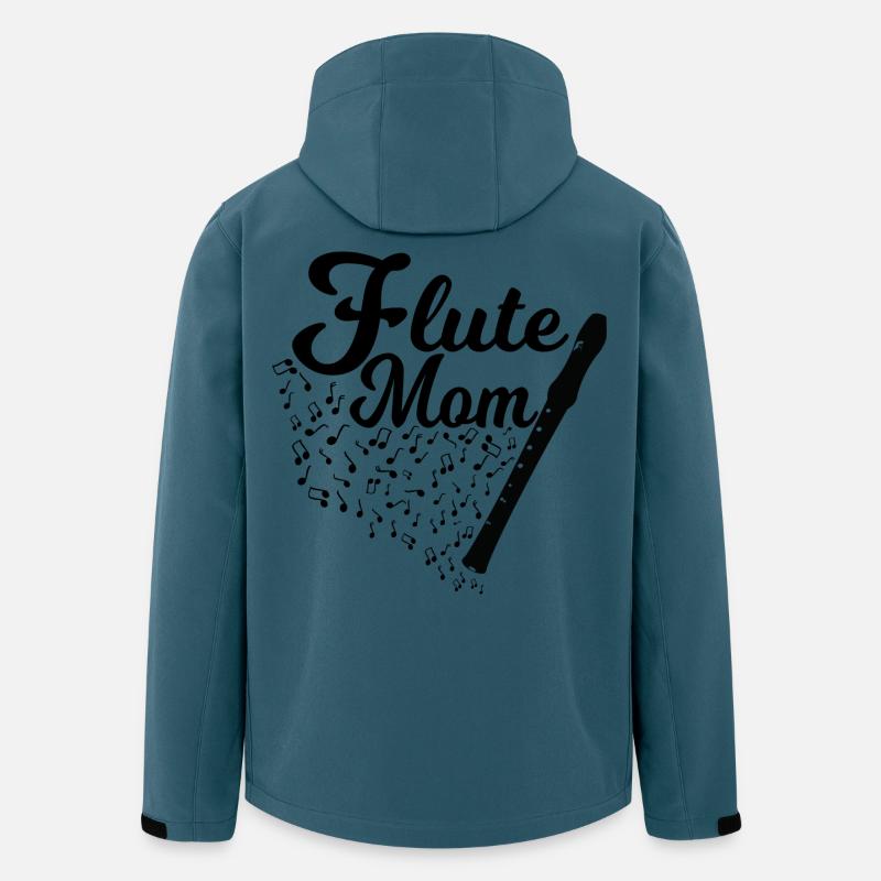 Flötenspieler Mutter - Recycelte Männer Softshell-Jacke von Stanley/Stella - Dunkles Petrol