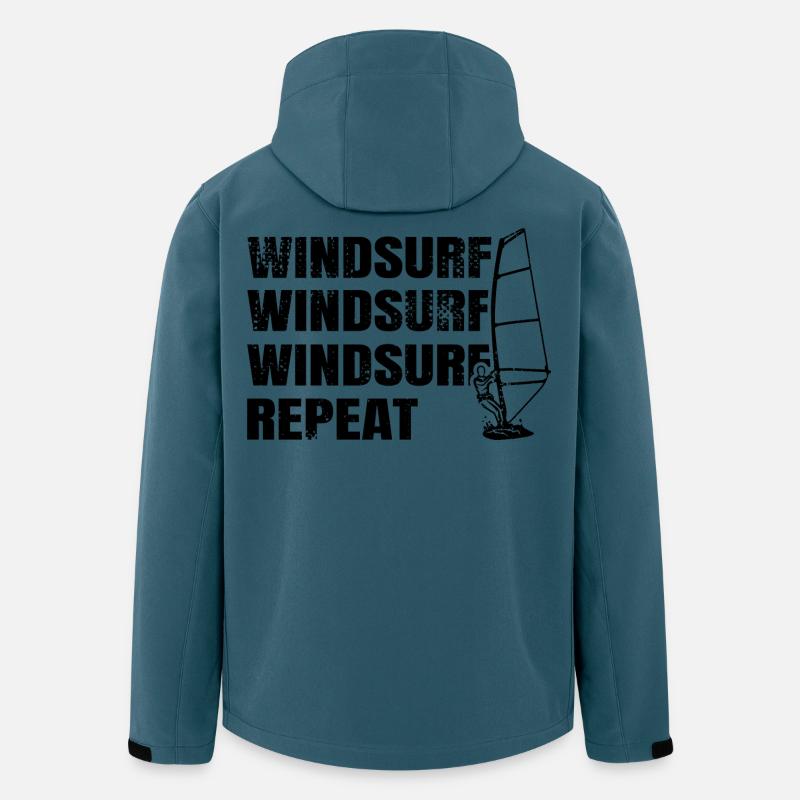 Windsurfing Repeat - Men’s Recycled Softshell Jacket Discoverer by Stanley/Stella - stargazer
