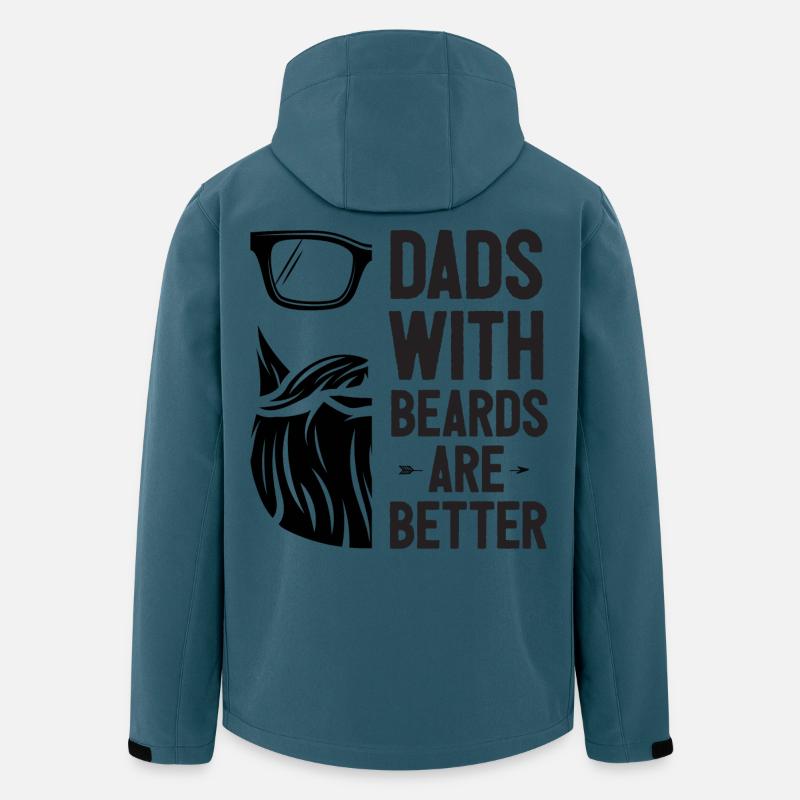Dads with Beards Are Better - Men’s Recycled Softshell Jacket by Stanley/Stella - stargazer
