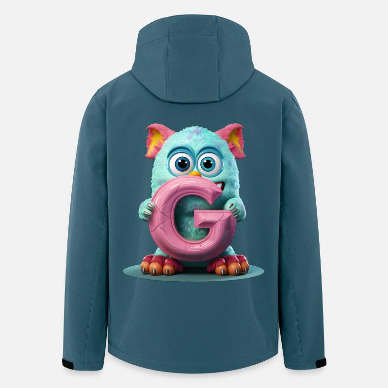 Pastellmonster mit verzaubertem G - Recycelte Männer Softshell-Jacke von Stanley/Stella - Dunkles Petrol