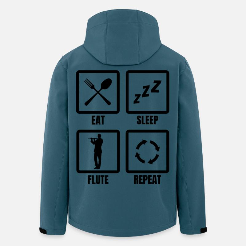 Flötenspieler Routine - Recycelte Männer Softshell-Jacke von Stanley/Stella - Dunkles Petrol