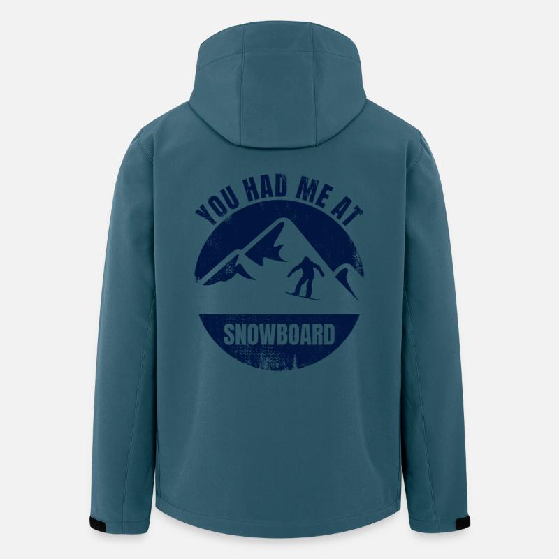Witziger Snowboard Spruch - Recycelte Männer Softshell-Jacke Discoverer von Stanley/Stella - Dunkles Petrol
