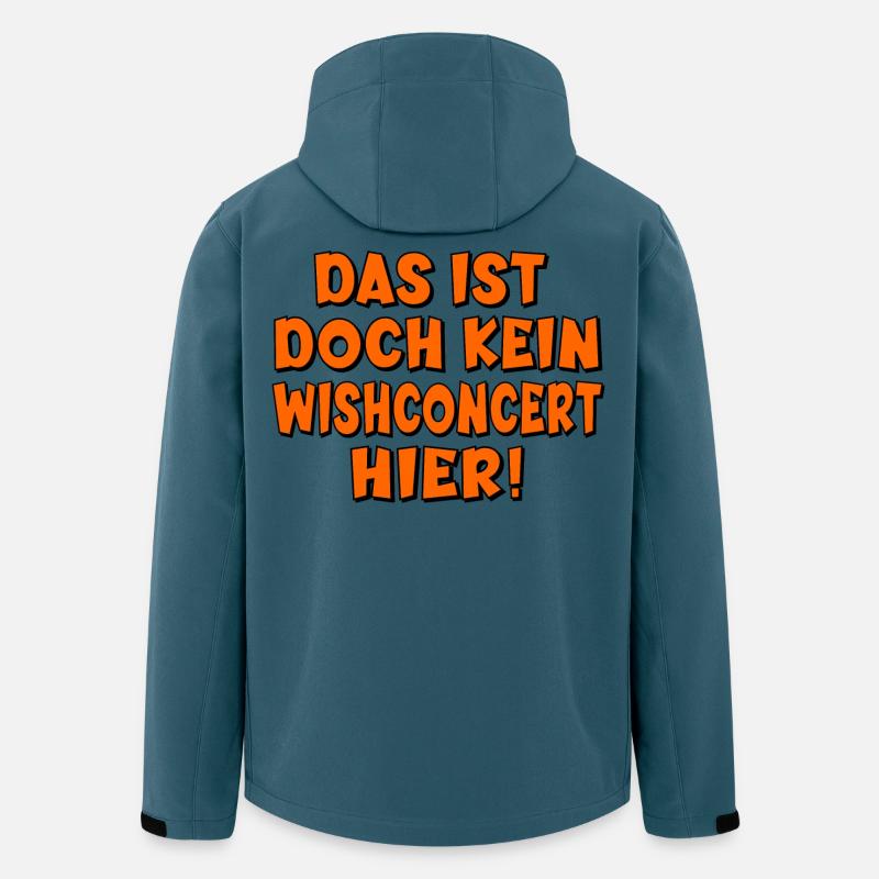 MEHRSPRACHIG WUNSCHKONZERT - Recycelte Männer Softshell-Jacke von Stanley/Stella - Dunkles Petrol