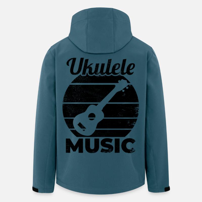 Ukulele Musik - Recycelte Männer Softshell-Jacke von Stanley/Stella - Dunkles Petrol
