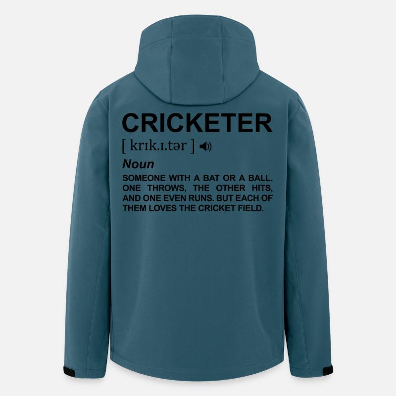 Kricketspieler Definition - Recycelte Männer Softshell-Jacke von Stanley/Stella - Dunkles Petrol
