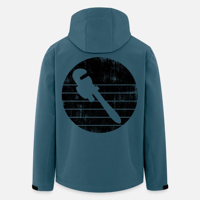 Rohrzange - Recycelte Männer Softshell-Jacke von Stanley/Stella - Dunkles Petrol