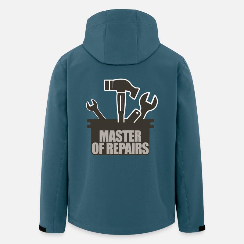 master of repairs - Recycelte Männer Softshell-Jacke von Stanley/Stella - Dunkles Petrol