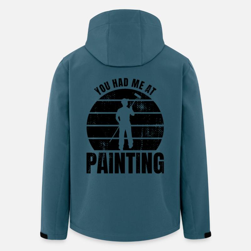 Vous m’avez eu à Malen - Veste softshell homme en polyester recyclé Stanley/Stella - bleu pétrole foncé