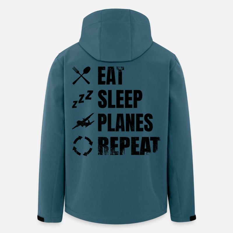 Flugzeugliebhaber - Recycelte Männer Softshell-Jacke von Stanley/Stella - Dunkles Petrol
