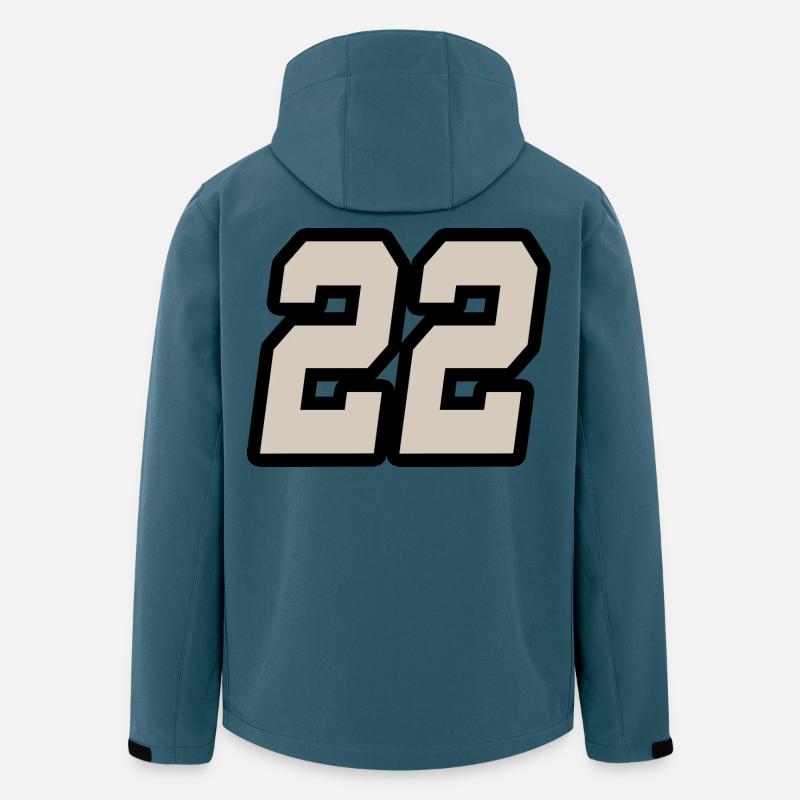 Nummer zweiundzwanzig 22 - Recycelte Männer Softshell-Jacke von Stanley/Stella - Dunkles Petrol