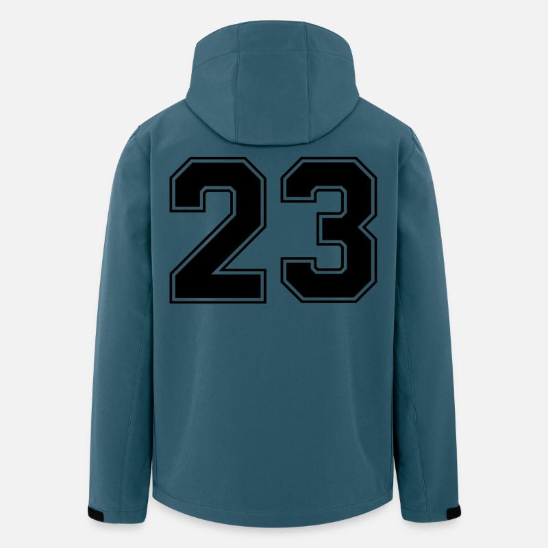 Nummer dreiundzwanzig 23 - Recycelte Männer Softshell-Jacke von Stanley/Stella - Dunkles Petrol