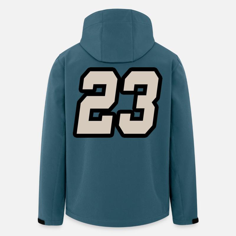 Nummer dreiundzwanzig 23 - Recycelte Männer Softshell-Jacke von Stanley/Stella - Dunkles Petrol