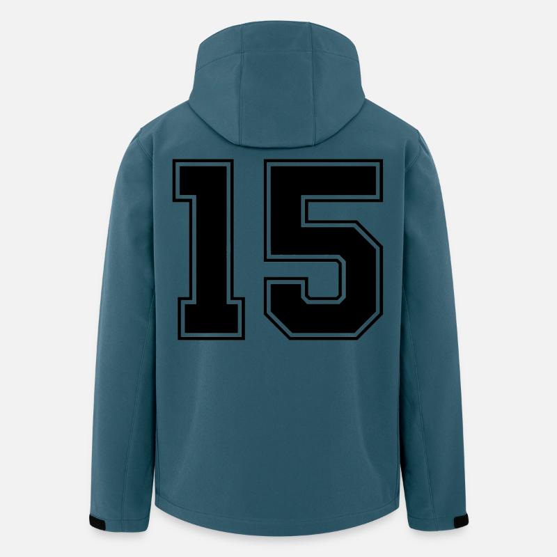 Nummer fünfzehn 15 - Recycelte Männer Softshell-Jacke von Stanley/Stella - Dunkles Petrol