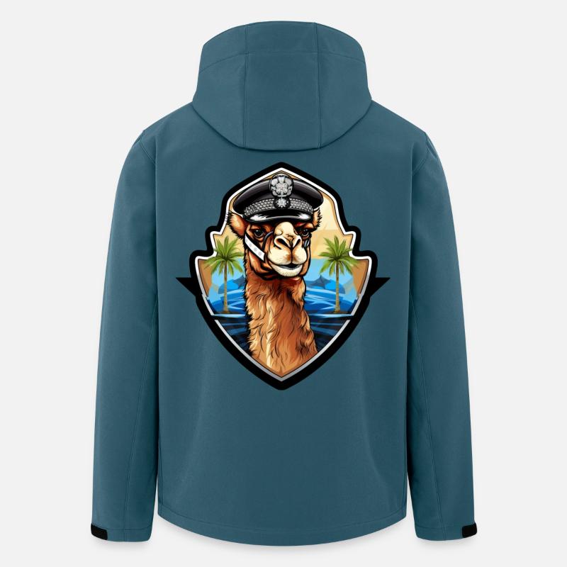 Kamel Polizei - Recycelte Männer Softshell-Jacke von Stanley/Stella - Dunkles Petrol