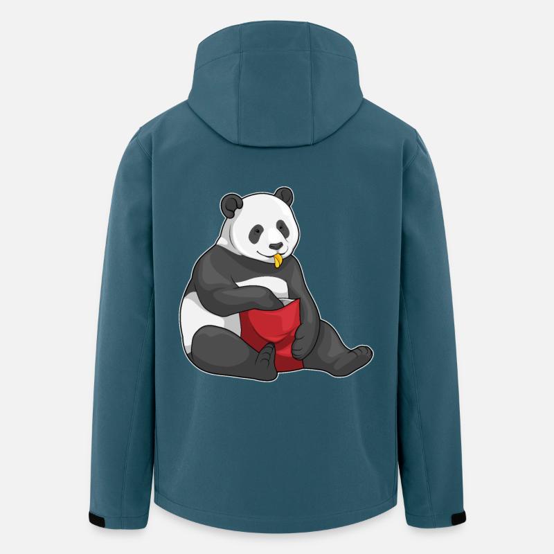 Panda Chips Chipstüte - Recycelte Männer Softshell-Jacke von Stanley/Stella - Dunkles Petrol