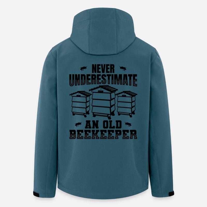 Imker Opa - Recycelte Männer Softshell-Jacke von Stanley/Stella - Dunkles Petrol