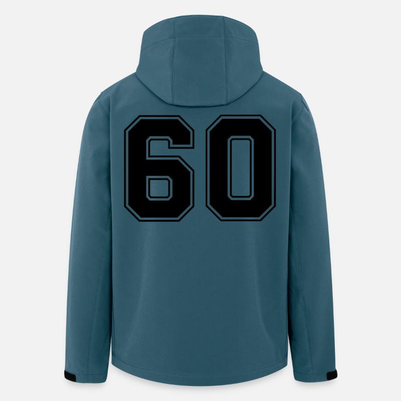 Nummer 60 - Recycelte Männer Softshell-Jacke von Stanley/Stella - Dunkles Petrol