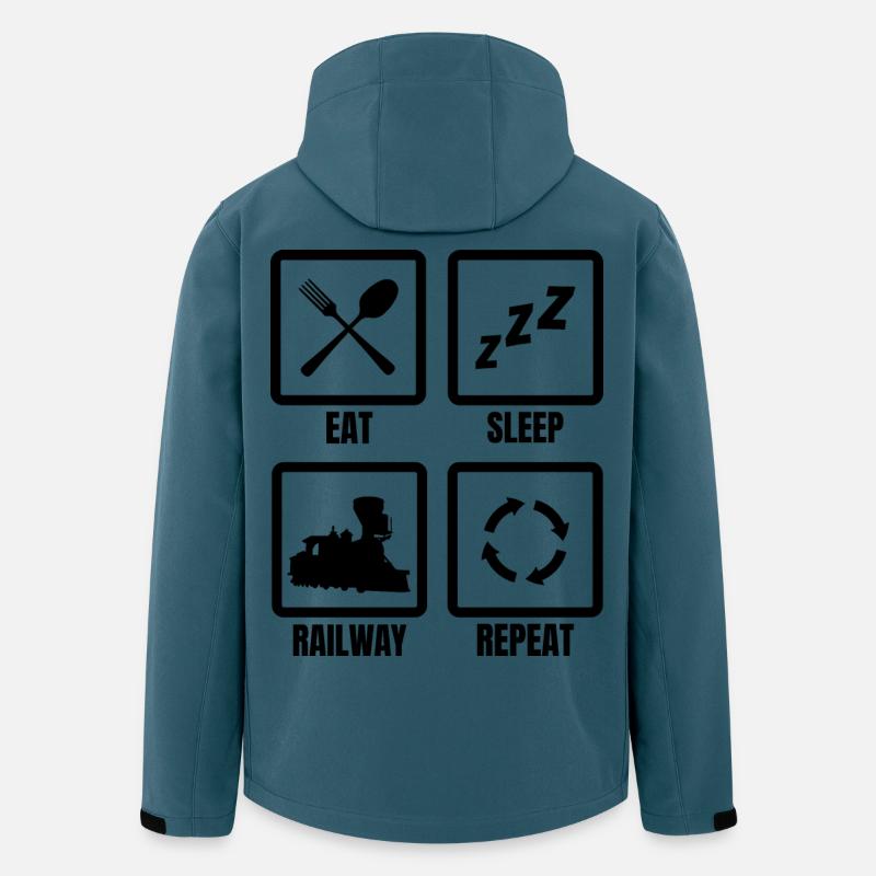 Railway Lovers Routine - Men’s Recycled Softshell Jacket by Stanley/Stella - stargazer
