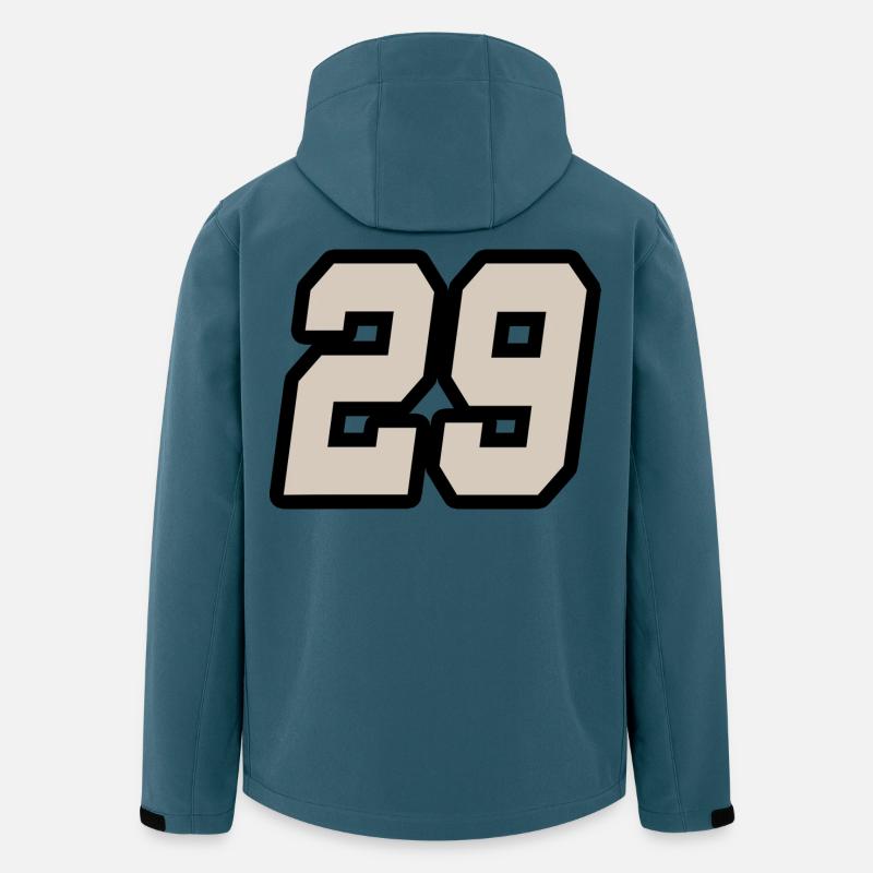 NUMMER NEUNUNDZWANZIG 29 - Recycelte Männer Softshell-Jacke von Stanley/Stella - Dunkles Petrol