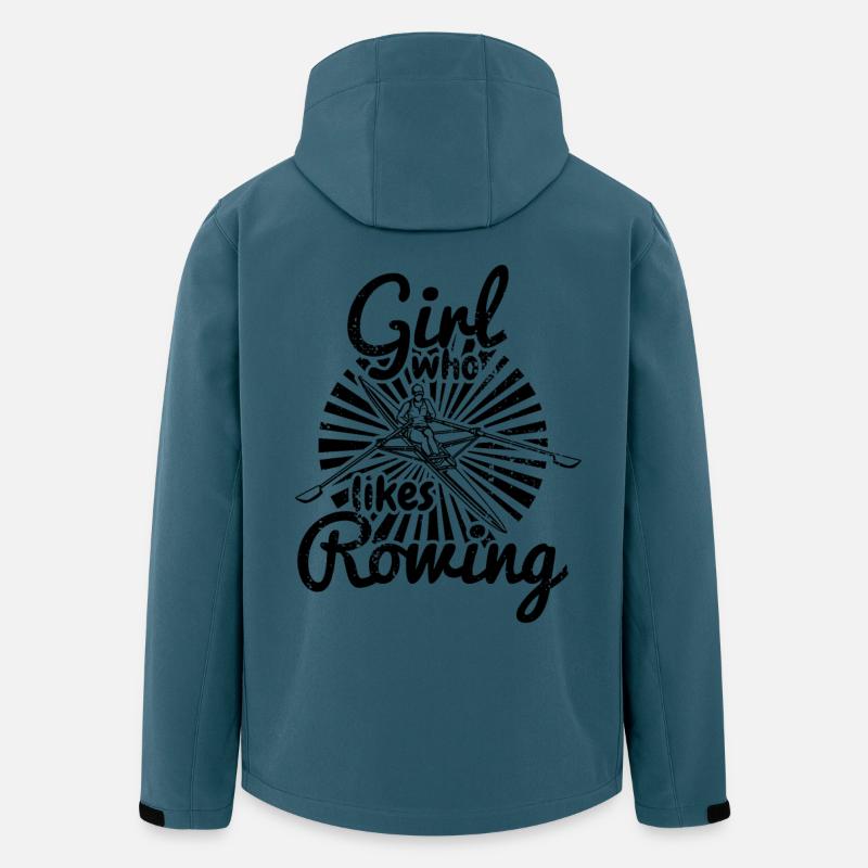 Ruderin - Recycelte Männer Softshell-Jacke von Stanley/Stella - Dunkles Petrol