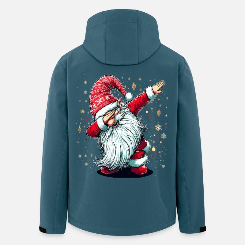 Dabbing Weihnachtsmann Dab Nikolaus - Recycelte Männer Softshell-Jacke von Stanley/Stella - Dunkles Petrol