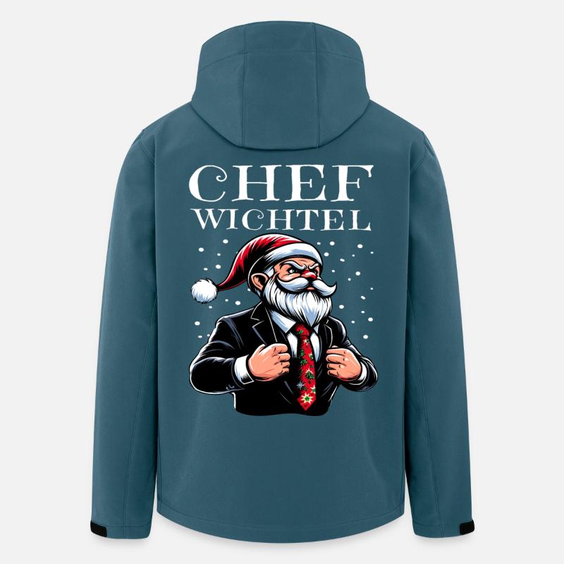 Chef Wichtel Weihnachts Gnome - Recycelte Männer Softshell-Jacke von Stanley/Stella - Dunkles Petrol