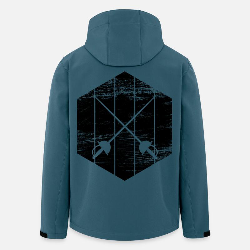Fechtausrüstung - Recycelte Männer Softshell-Jacke von Stanley/Stella - Dunkles Petrol