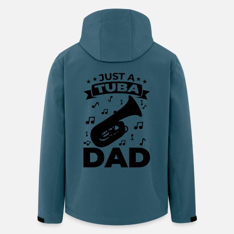 Tuba Papa - Recycelte Männer Softshell-Jacke von Stanley/Stella - Dunkles Petrol