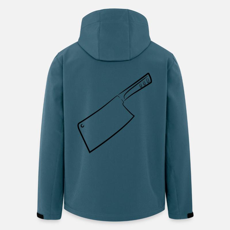 Hackbeil Zeichnung - Recycelte Männer Softshell-Jacke von Stanley/Stella - Dunkles Petrol