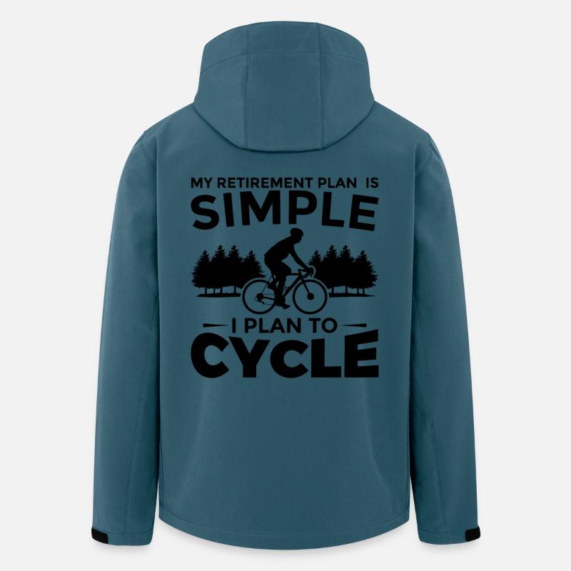 Radfahrer Spruch - Recycelte Männer Softshell-Jacke von Stanley/Stella - Dunkles Petrol