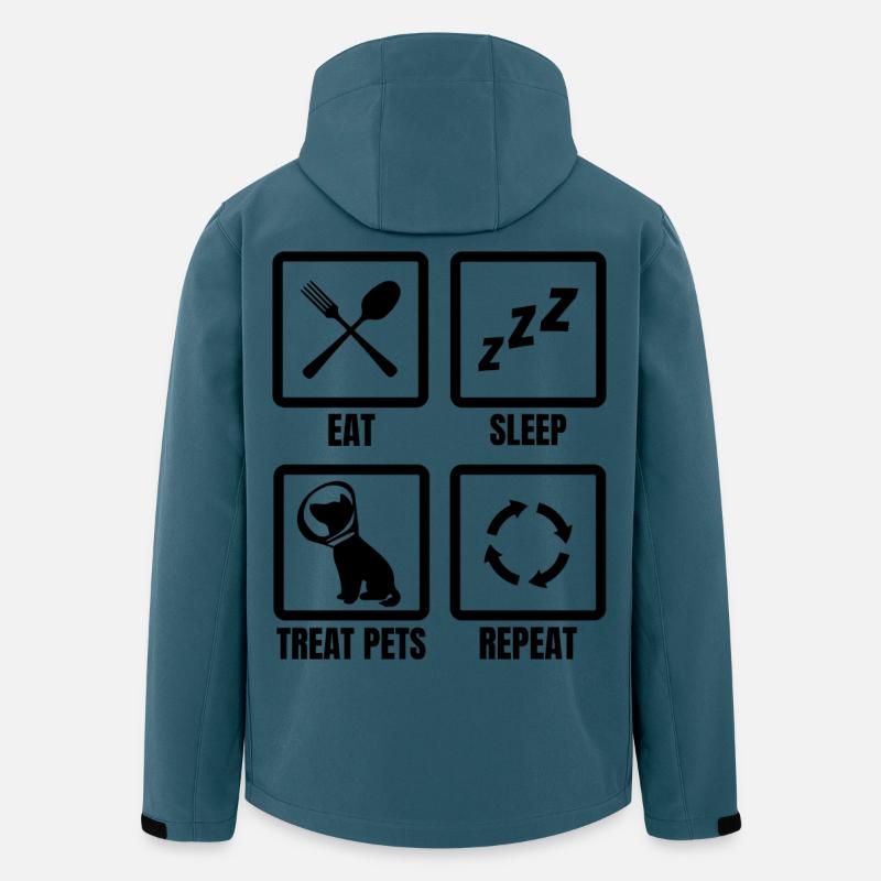 Tierarzt Routine - Recycelte Männer Softshell-Jacke von Stanley/Stella - Dunkles Petrol