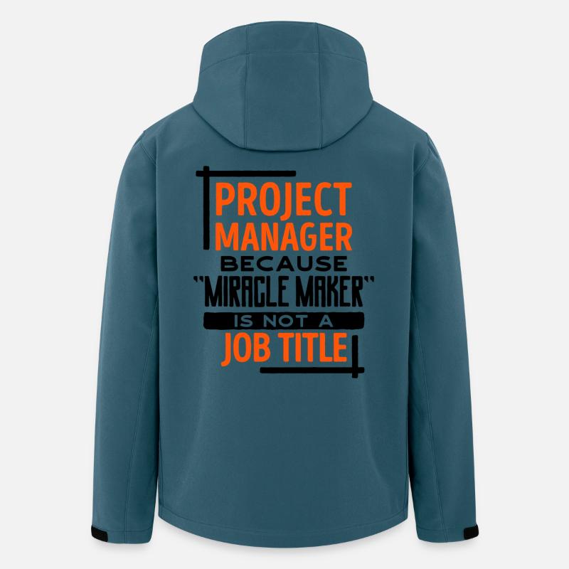 Job Manager Statement Projektmanager Erfolg - Recycelte Männer Softshell-Jacke von Stanley/Stella - Dunkles Petrol