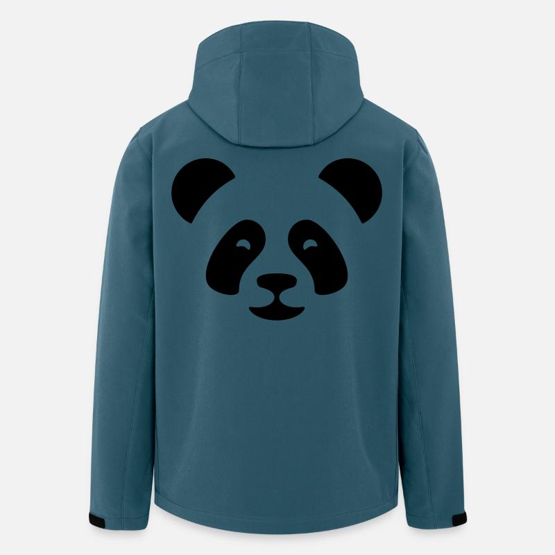 Panda - Recycelte Männer Softshell-Jacke von Stanley/Stella - Dunkles Petrol