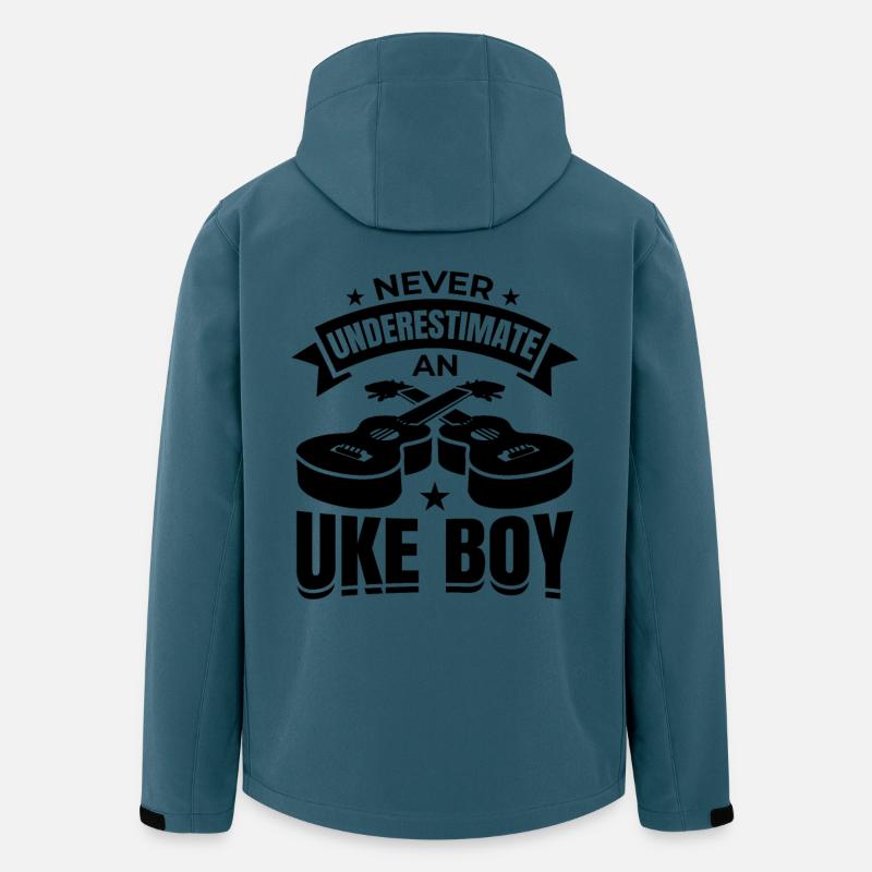 Ukulele Junge - Recycelte Männer Softshell-Jacke von Stanley/Stella - Dunkles Petrol