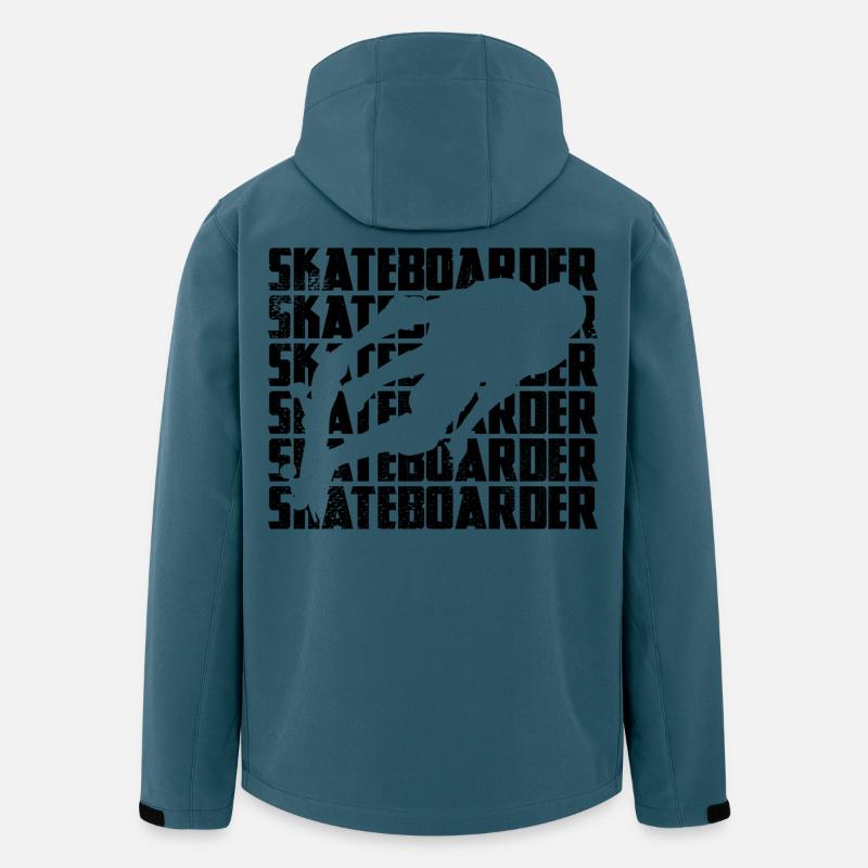 Skateboarder - Recycelte Männer Softshell-Jacke von Stanley/Stella - Dunkles Petrol