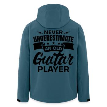 Vieux guitariste - Veste softshell homme en polyester recyclé Stanley/Stella - bleu pétrole foncé - Dos - AI Model Male 185 light (185cm)