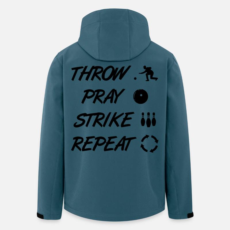 Throw Pray Strike Repeat - Recycelte Männer Softshell-Jacke von Stanley/Stella - Dunkles Petrol