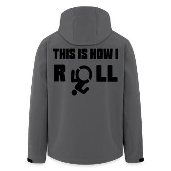 Voici comment je fais rouler mon fauteuil roulant * - Veste softshell homme en polyester recyclé Stanley/Stella -  - Dos - AI Model Male 185 light (185cm)