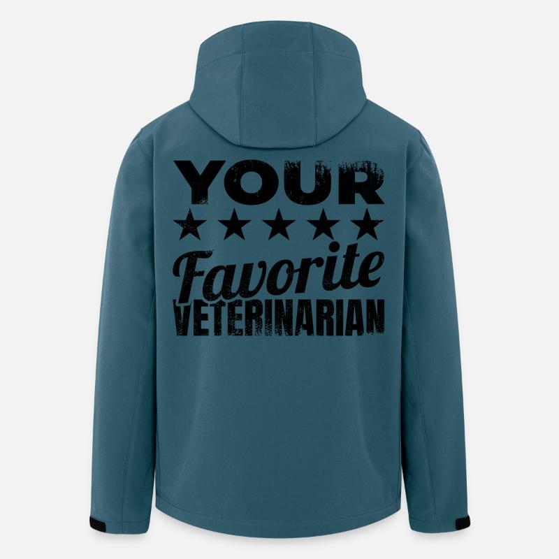 Tierarzt Witz - Recycelte Männer Softshell-Jacke von Stanley/Stella - Dunkles Petrol