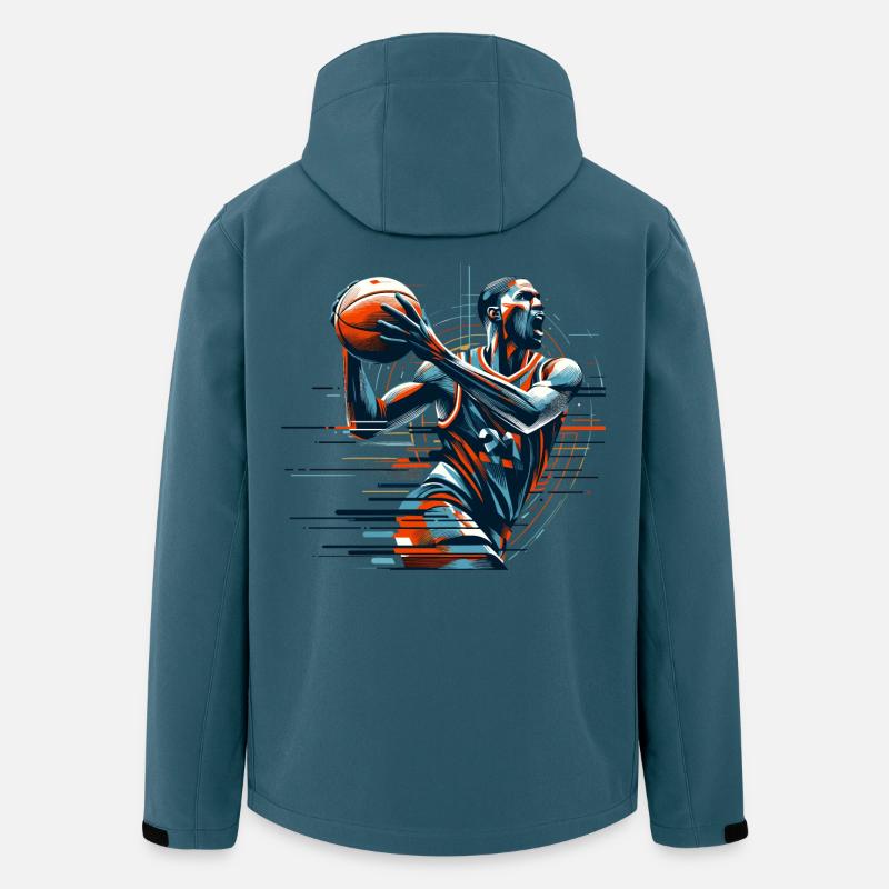 Basketball Dynamic Gift - Men’s Recycled Softshell Jacket by Stanley/Stella - stargazer