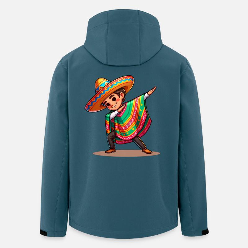 Mexican Poncho Costume Making the Dab. - Men’s Recycled Softshell Jacket by Stanley/Stella - stargazer
