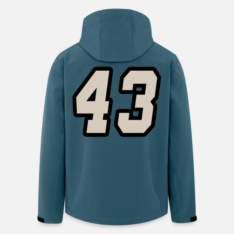 Nummer dreiundvierzig 43 - Recycelte Männer Softshell-Jacke von Stanley/Stella - Dunkles Petrol