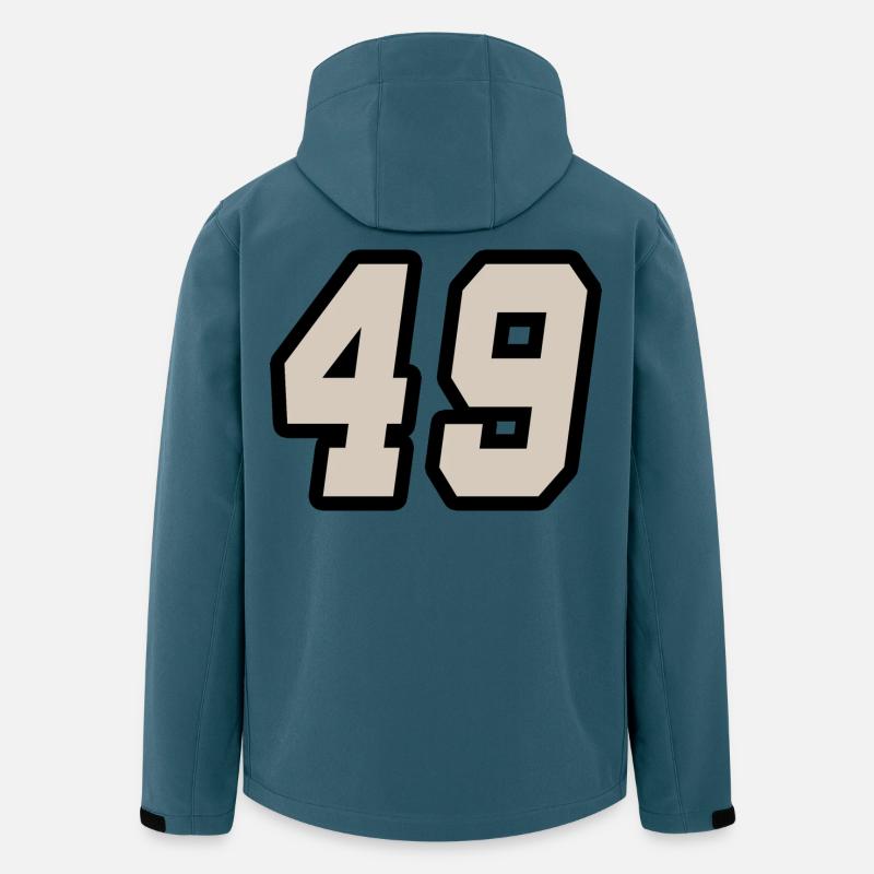 Nummer neunundvierzig 49 - Recycelte Männer Softshell-Jacke von Stanley/Stella - Dunkles Petrol