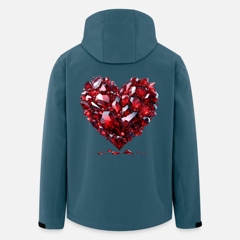 Ruby Love T-Shirt - Recycelte Männer Softshell-Jacke von Stanley/Stella - Dunkles Petrol