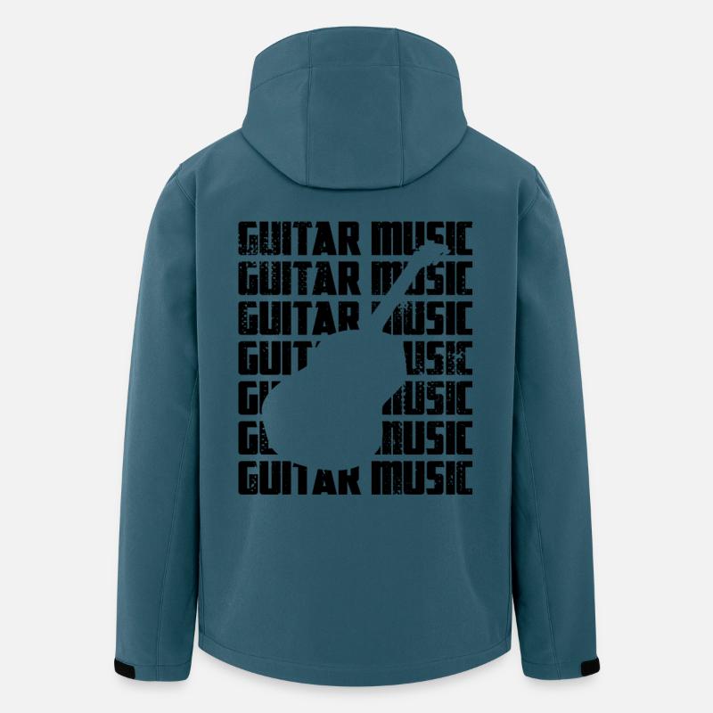 Gitarrenmusik - Recycelte Männer Softshell-Jacke von Stanley/Stella - Dunkles Petrol