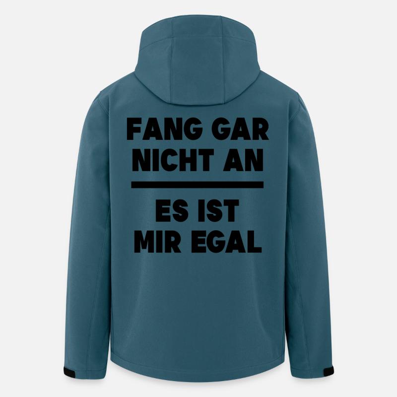 Ist Mir Egal Statement Relax Gleichgültig - Recycelte Männer Softshell-Jacke von Stanley/Stella - Dunkles Petrol