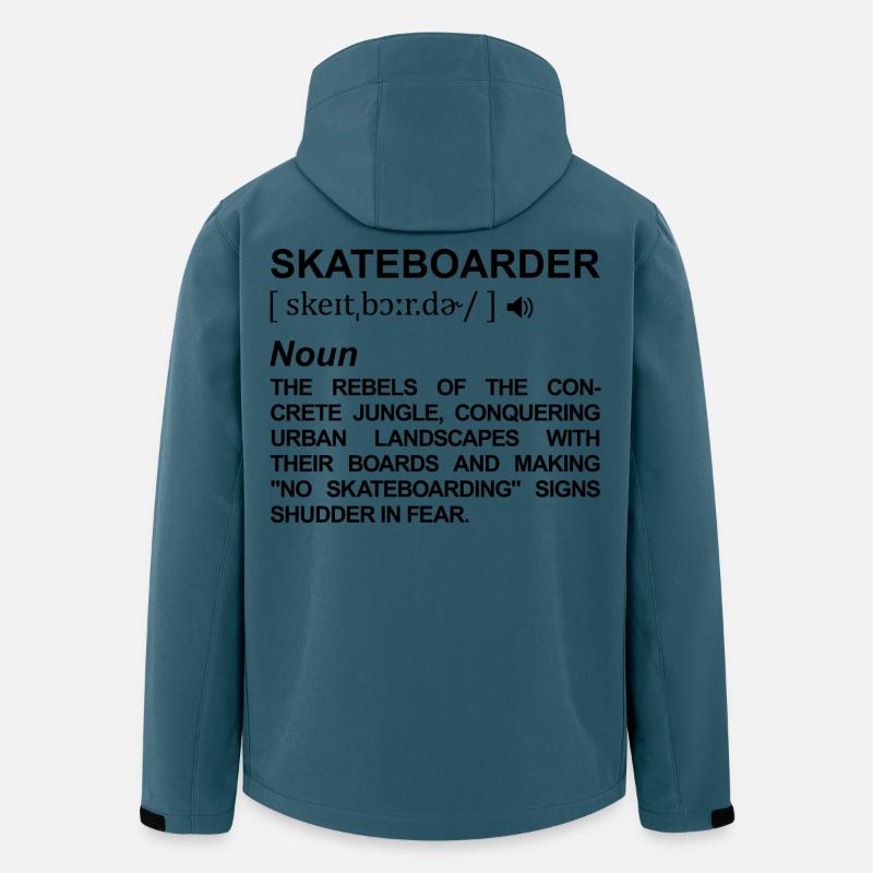 Skateboarder Begriffserklärung - Recycelte Männer Softshell-Jacke von Stanley/Stella - Dunkles Petrol