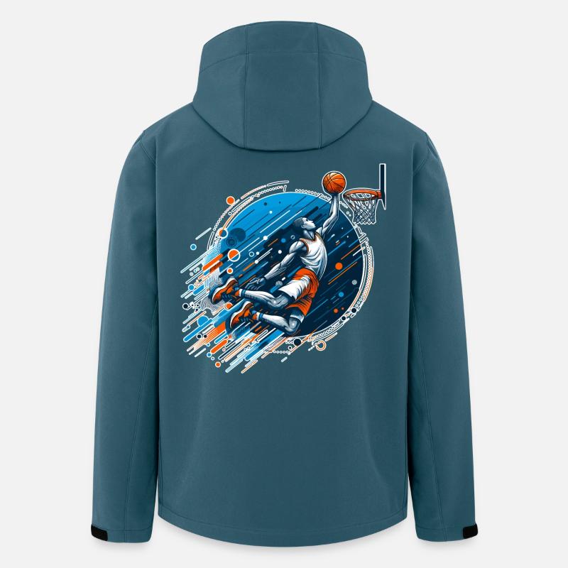 Basketball Dunking Gift - Men’s Recycled Softshell Jacket by Stanley/Stella - stargazer